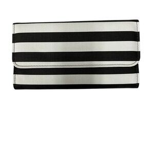 KUT from the Kloth‎ Striped Wallet Clutch Snap Closure Key Card Holder